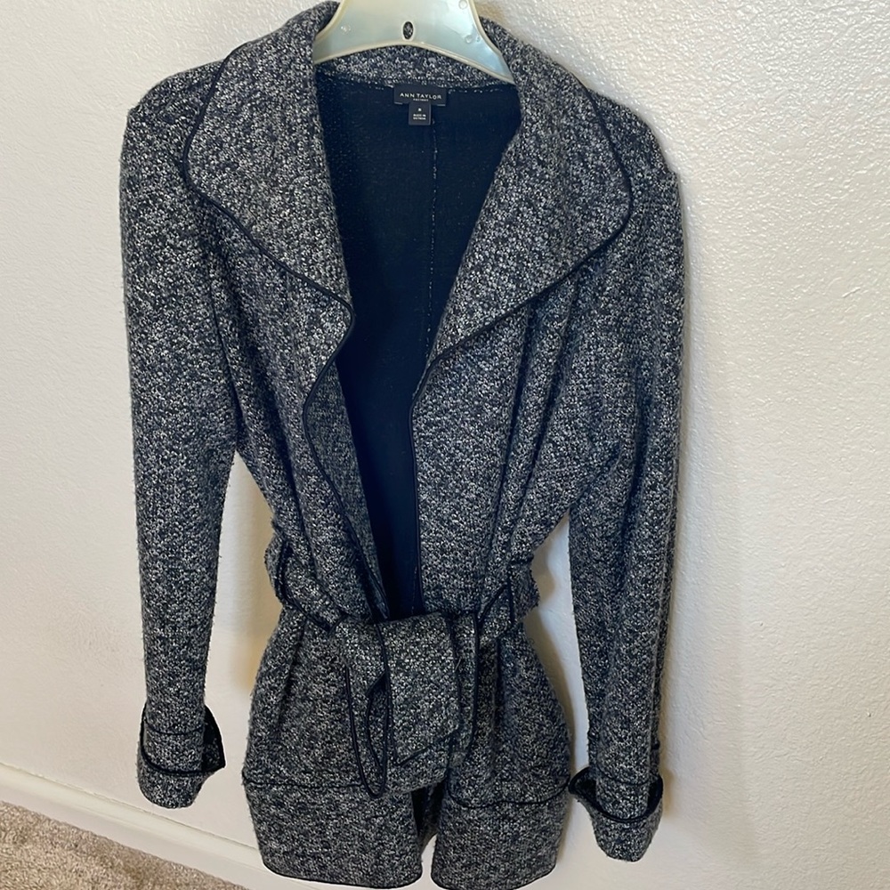 Ann Taylor Factory Open Front With Tie